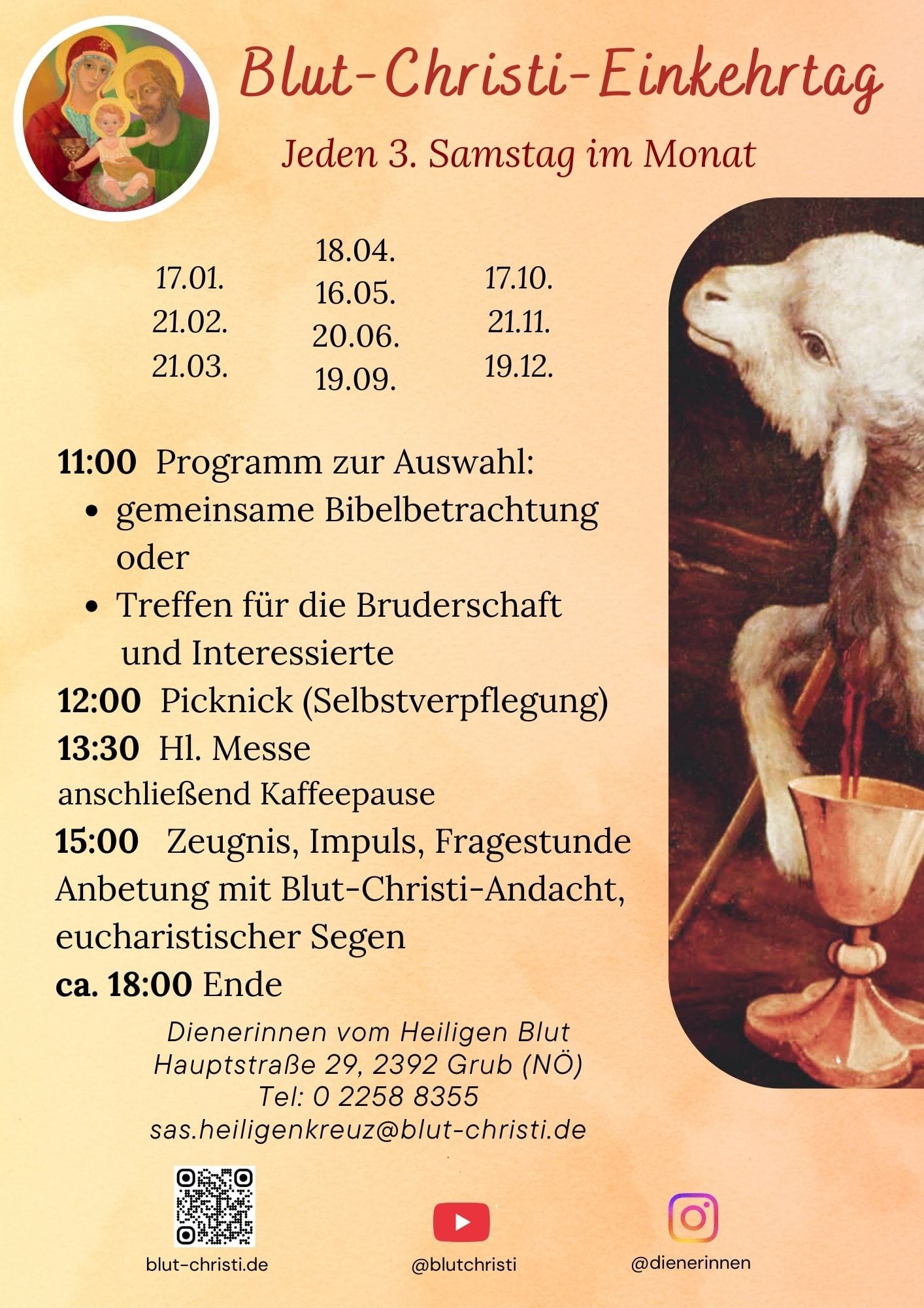 Blut-Christi-Einkehrtag in Grub