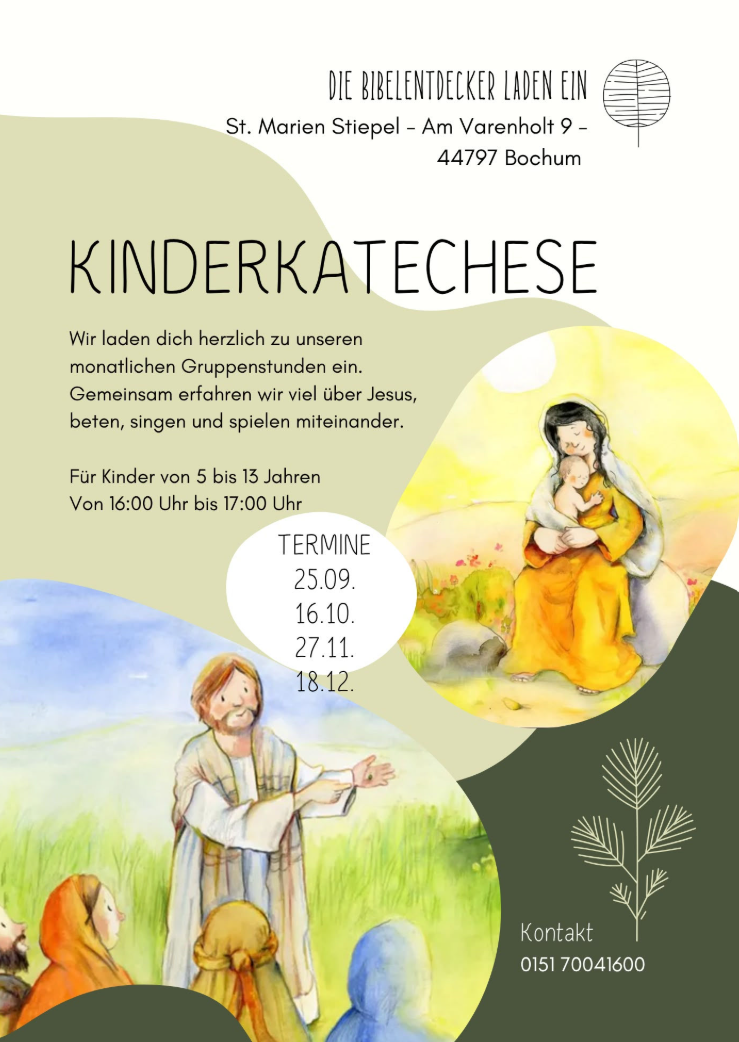 Kinderkatechese mit den Bibelentdeckern