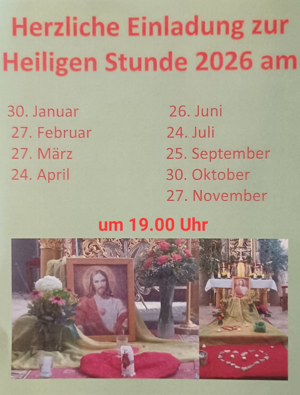 Heilige Stunde 2026