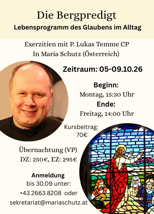 Exerzitien mit P. Lukas Temme CP