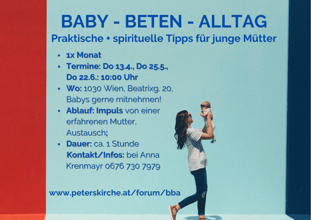 Baby Beten Alltag Flyer