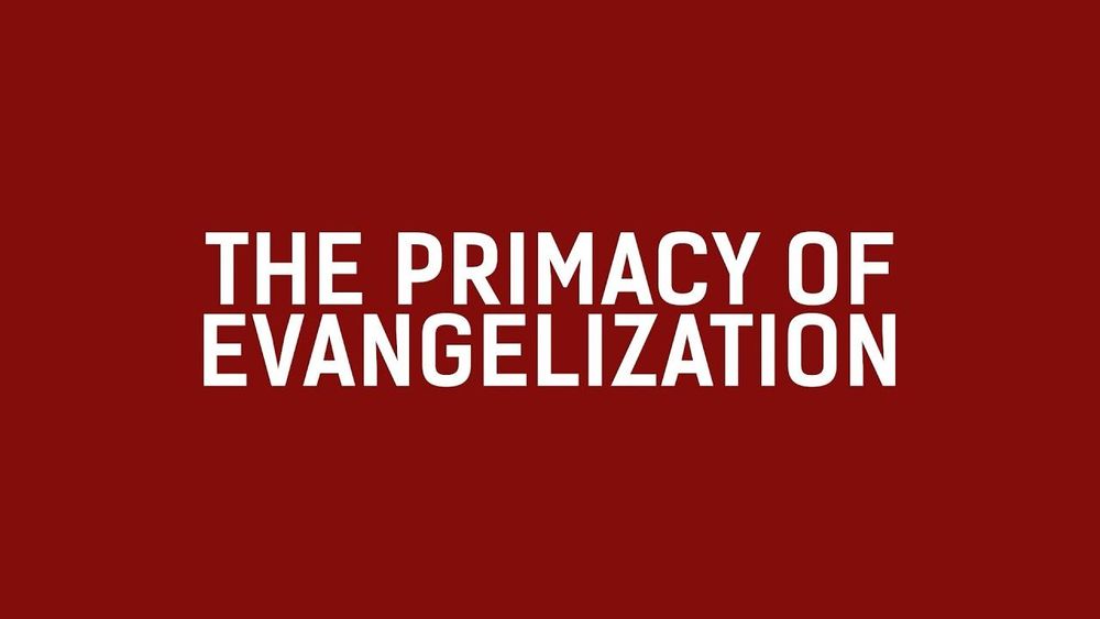 the primcay of evangelization, divine renovation conference, buch